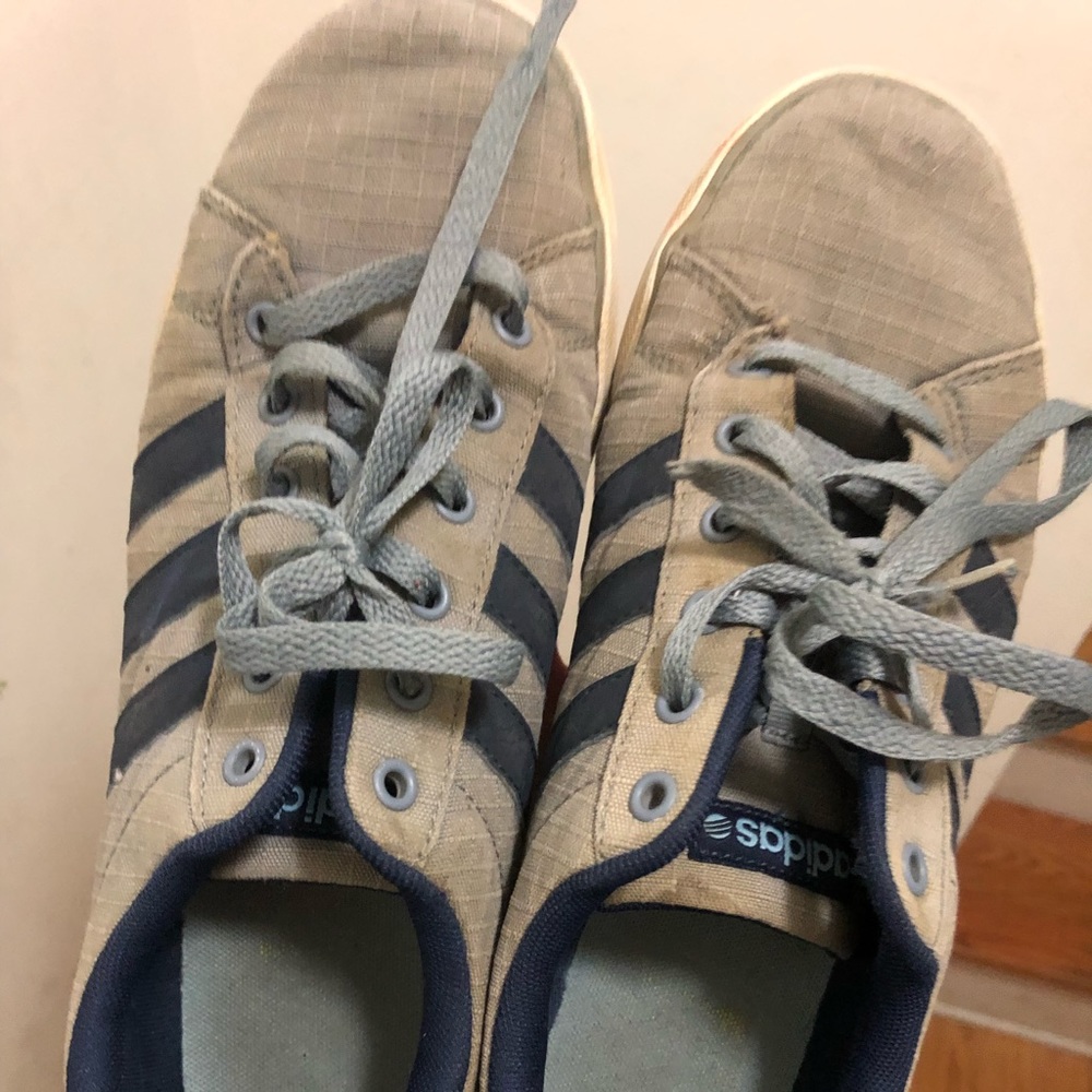 ADIDAS SNEAKER GREY AND LIGHT BLUE SHOE